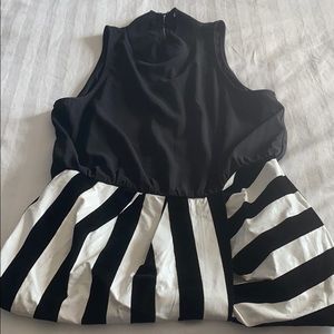 Black and white dress